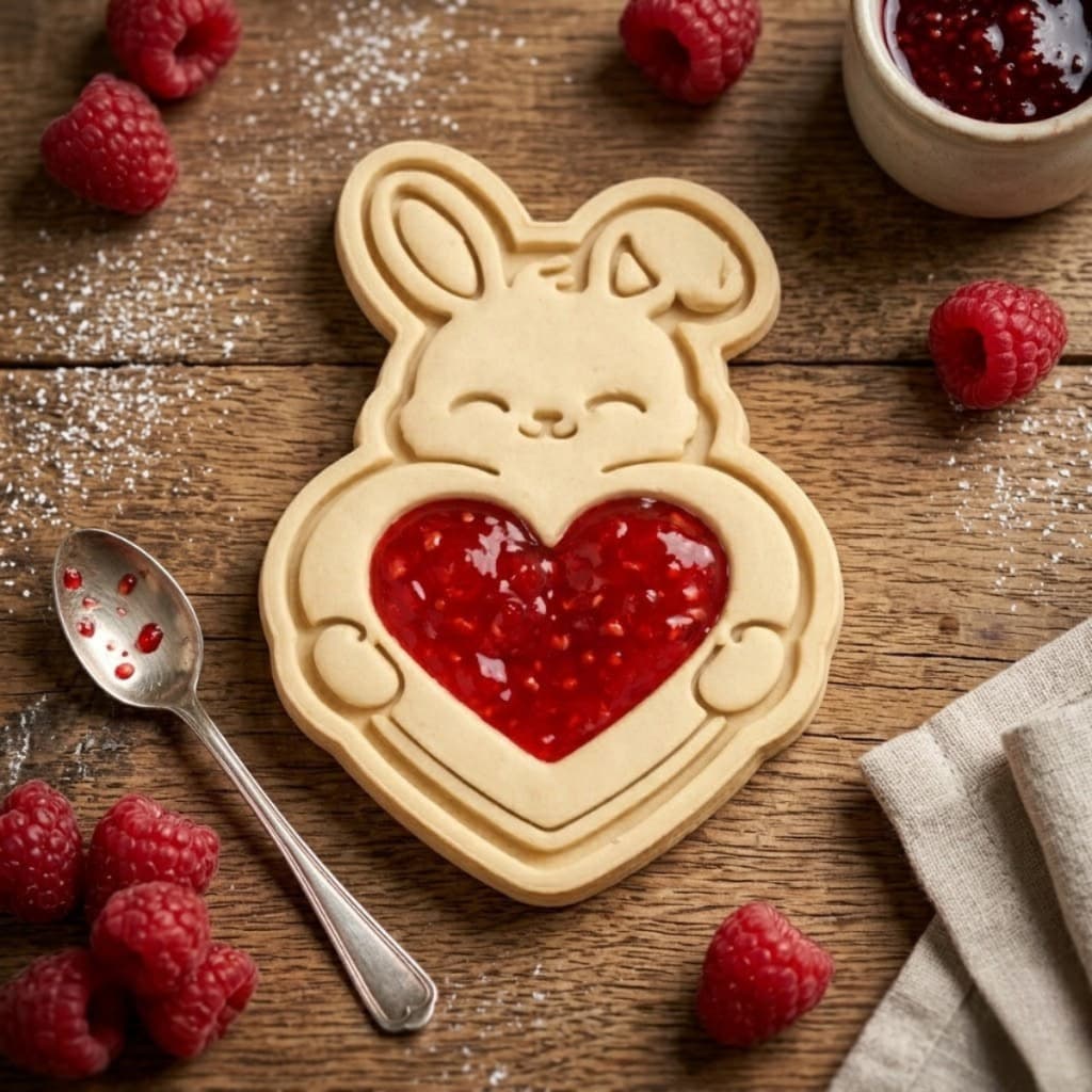 Kit Carimbo e Cortador Feliz Páscoa Biscoito 3D Cookie Modelos Coelho Fundo Recheio