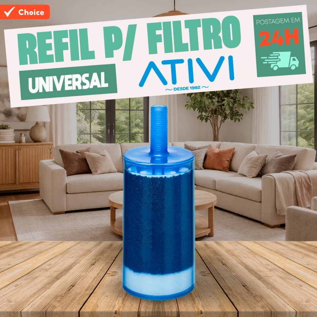 Filtro torneira Refil Vela Para Filtro Ativi Filtro Original