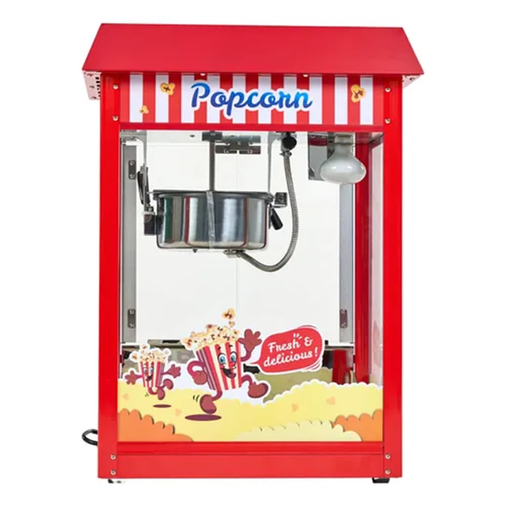 Pipoqueira Elétrica Inox 8oz 1350W Profissional Alta Produção