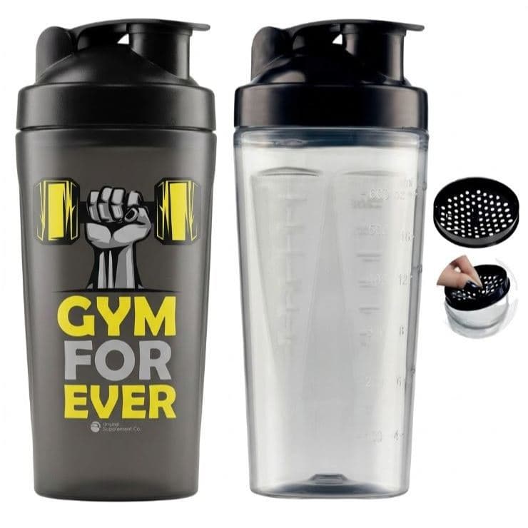 Shakeira Academia 850 ml com Grelha Misturadora - 2 UNIDADES