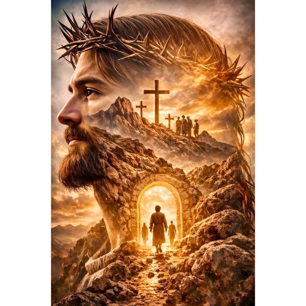 Quadro Decorativo Jesus Cristo cura e libertação.