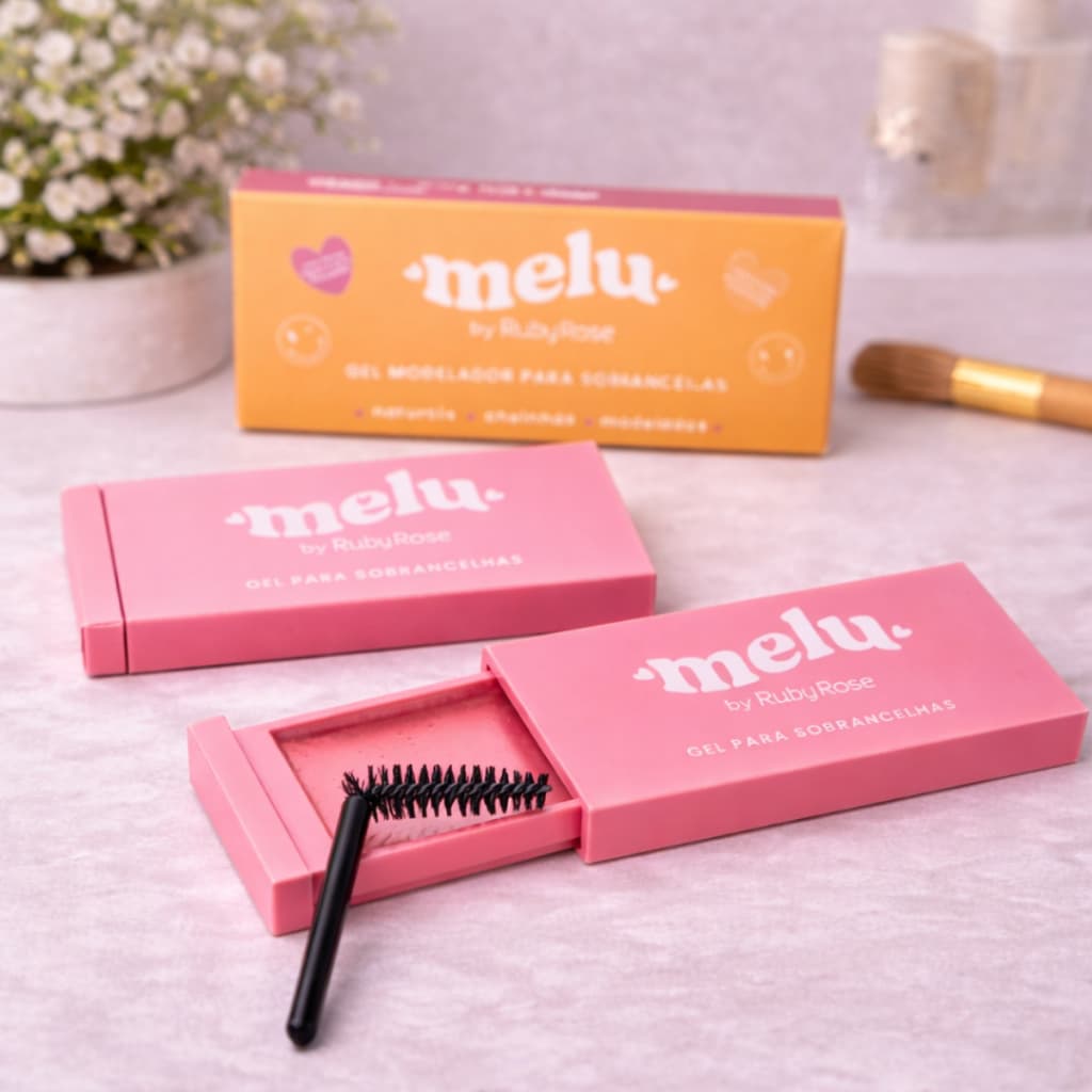 Gel modelador de Sobrancelha Melu by Ruby Rose Sobrancelhas Cheias e  Efeito Natural Longa Duração