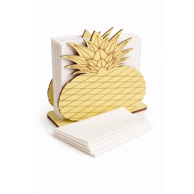 20 Porta guardanapos Abacaxi amarelo Mdf 3mm tropical havai