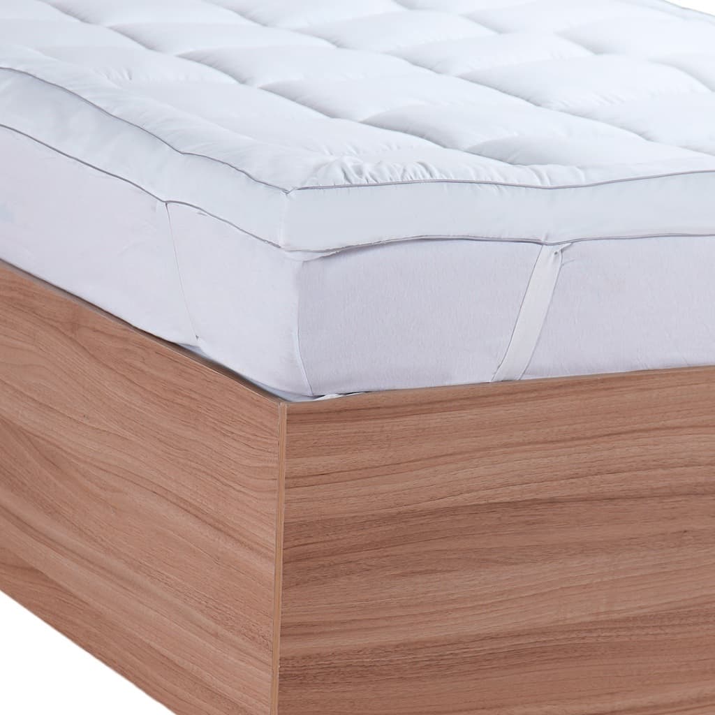 Pillow Top Tessi 7cm Toque de Plumas Extra Macio Antiácaro Lavável 1000g/m²