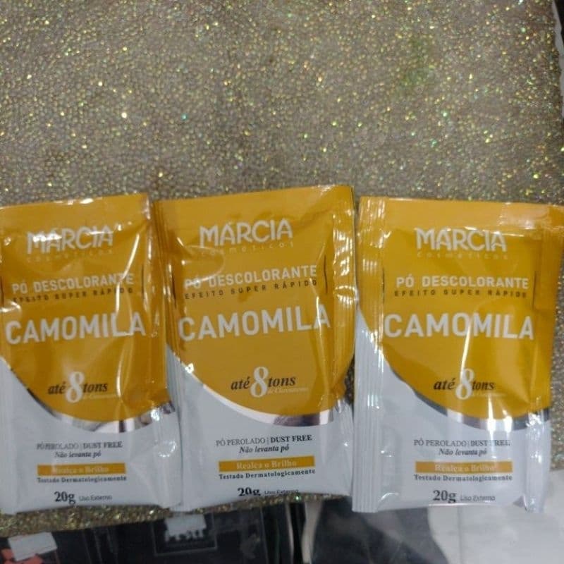 3 pó Descolorante Márcia 20g
