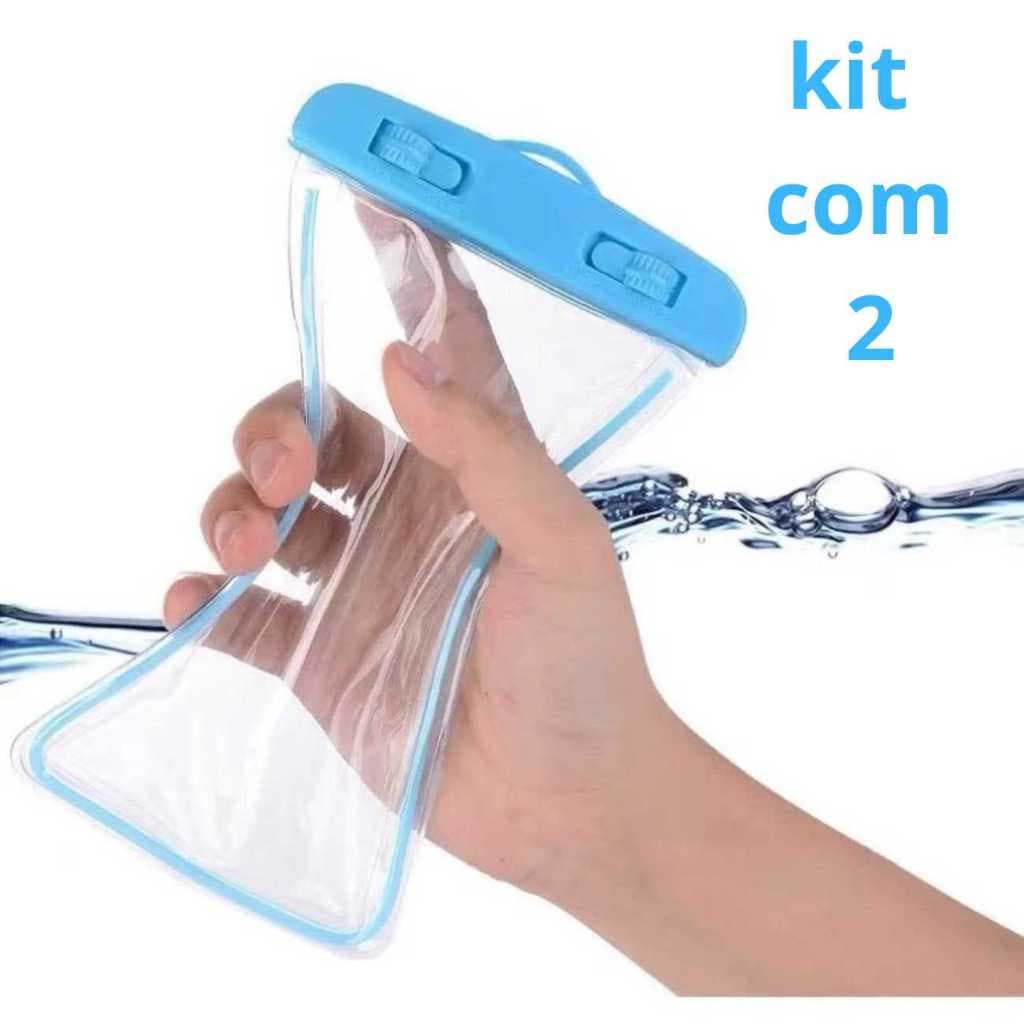 kit 2 capa protetora prova d'agua Capa De Celular Mergulhos Aquáticas Chuva