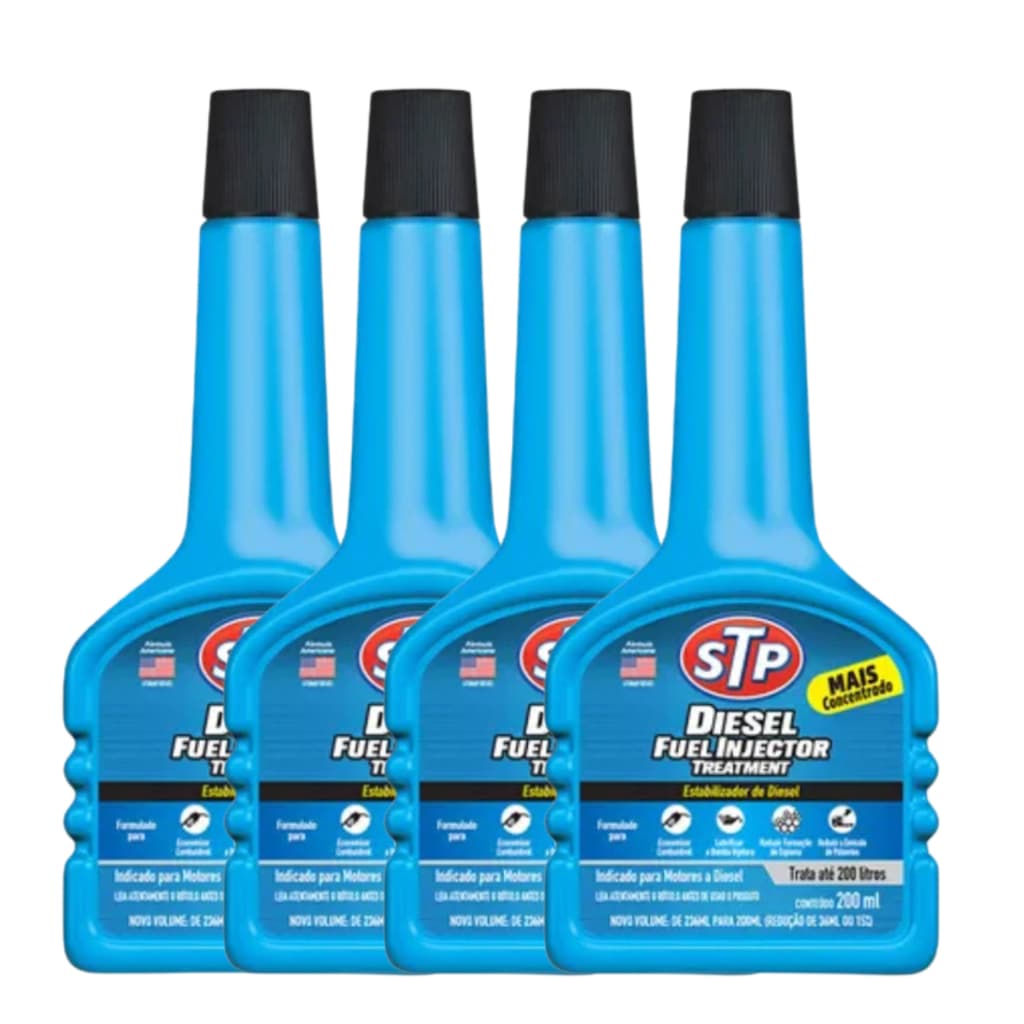Kit 4 Aditivos STP Fuel Injector Treatment Diesel Limpa Bicos Injetores Motor Diesel