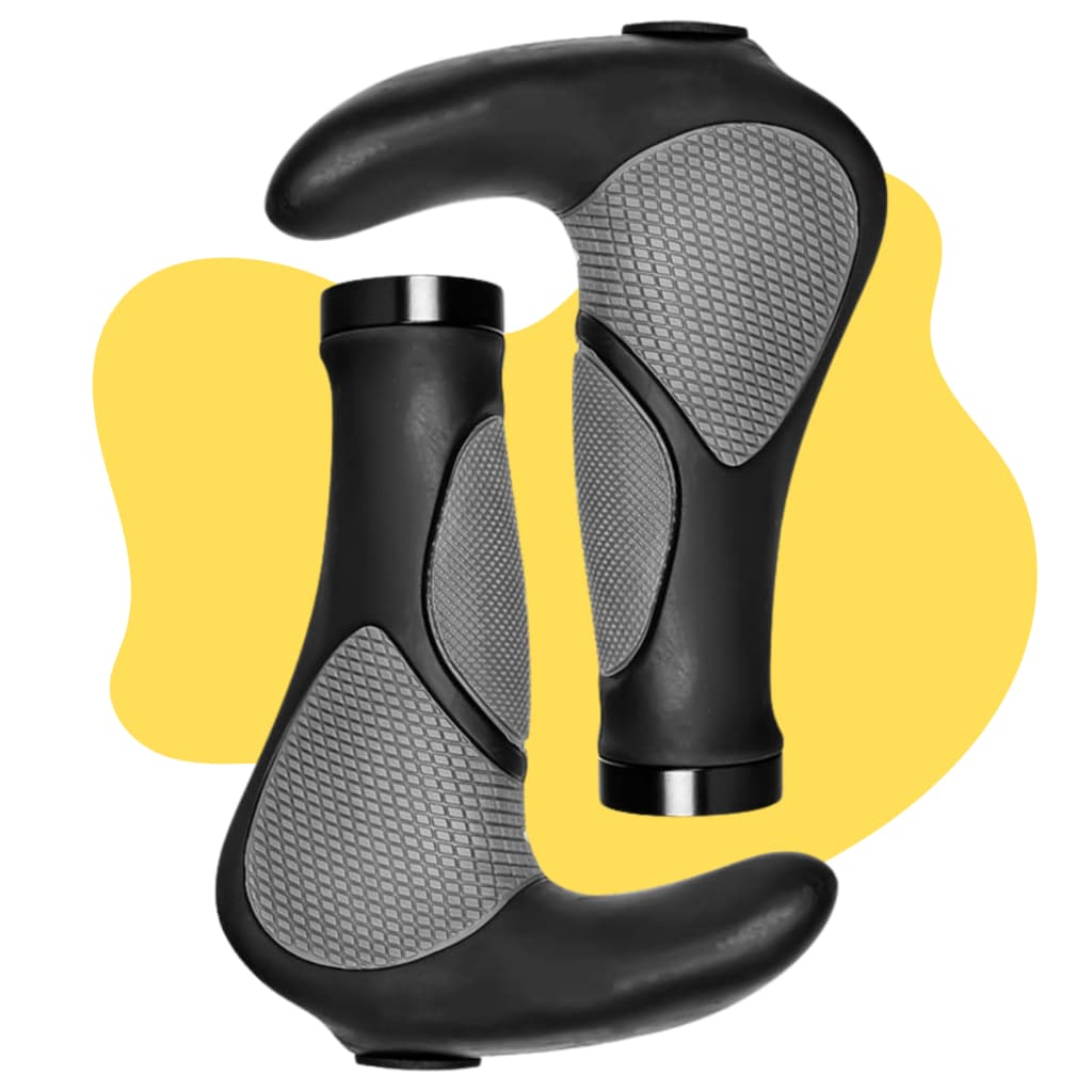 Manopla De Bike FSW Bikes Com Bar End Trava Modelo Ergonômica Confortável Cor Preto