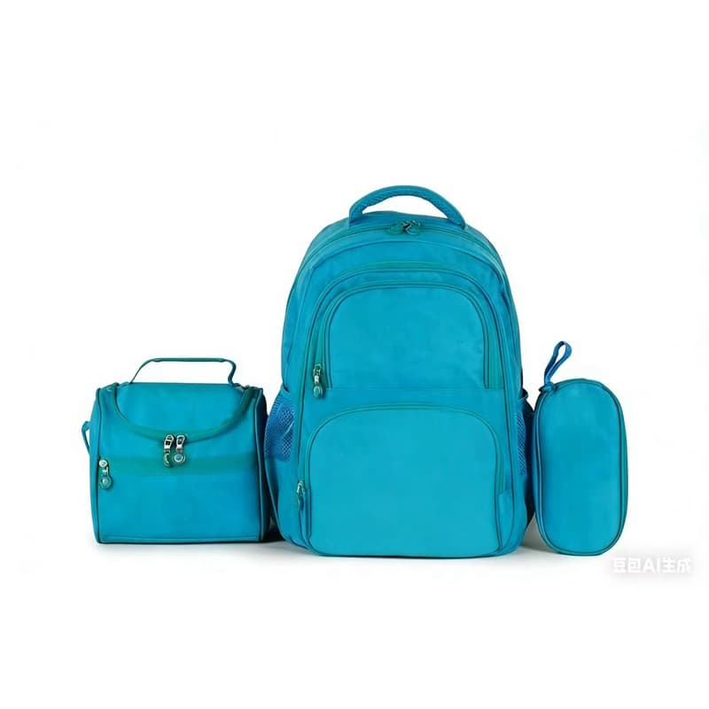 Kit Mochila Lancheira Estojo Feminina Menina Infantil Juvenil Escolar Grande Bolsa Térmica 3 peças tactel