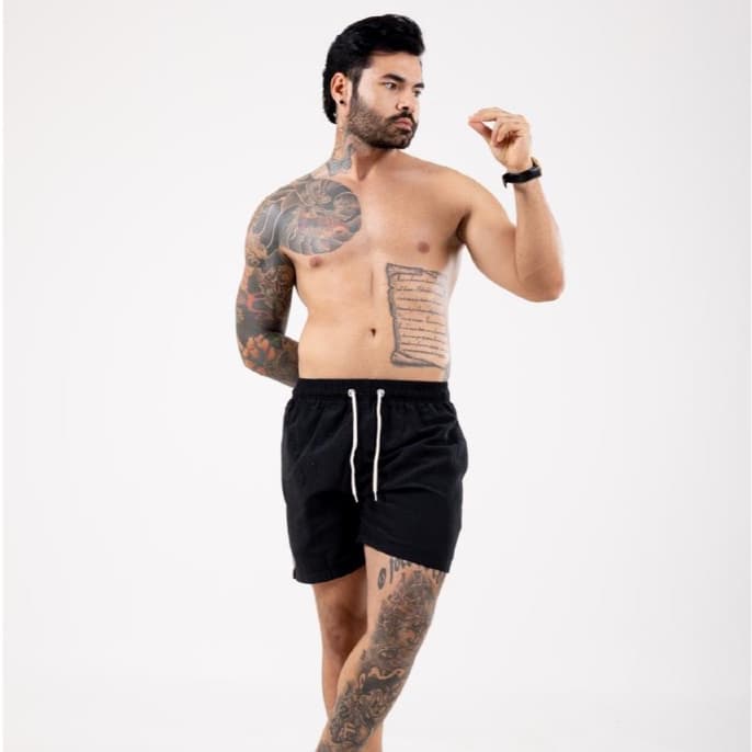 Short mauricinho linho premium despojado elegante sarja colorida moda praia bermuda casual