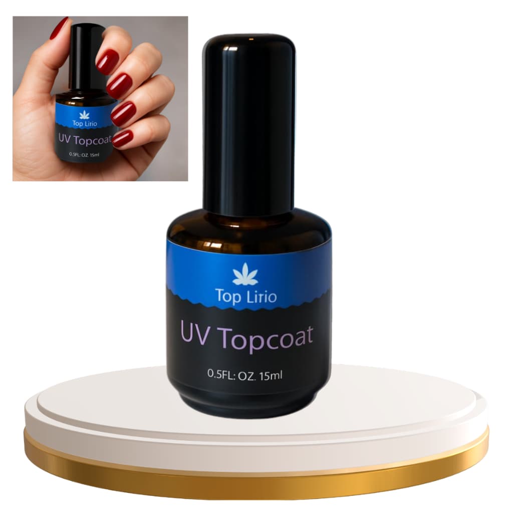 Top Coat Uv 15ml Top Lírio Selante Brilho Espelhado para Unhas