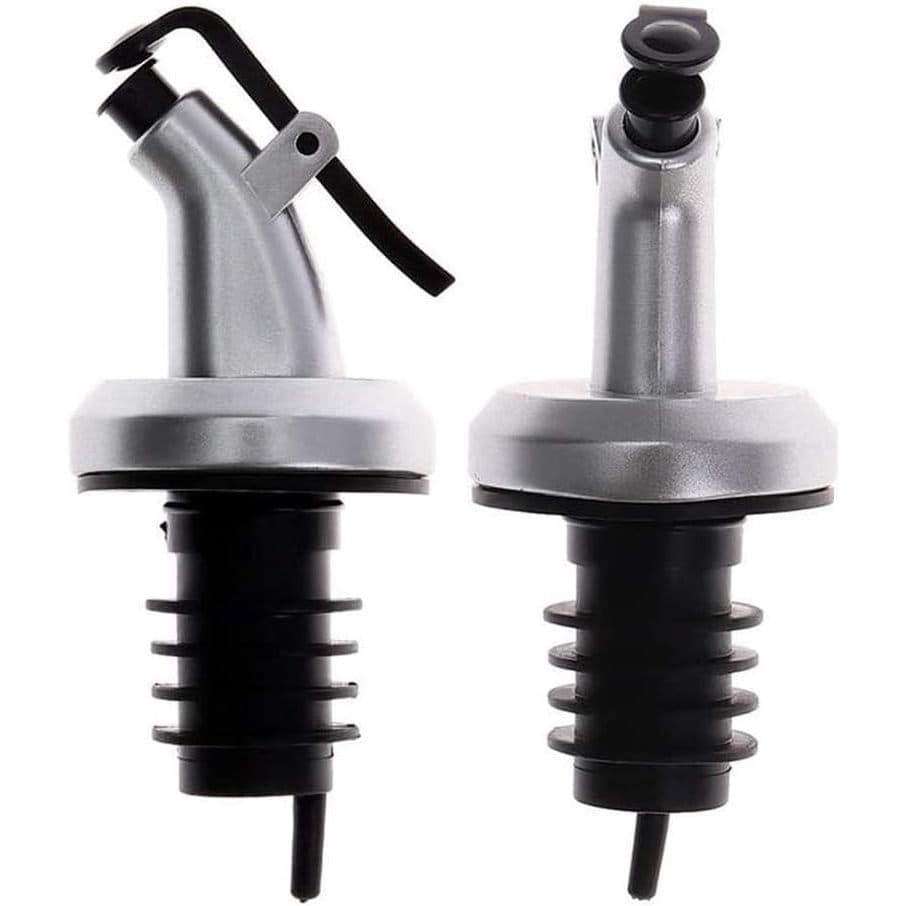 conjunto com 2 Bico Dosador Garrafa Azeite Vinagre silicone plástico