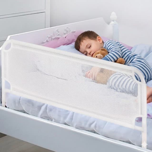 Grade de Cama Alta 1,20cm Comprimento Master Proteção Infantil Adulto Idoso Reforçada Dobrável e Lavável