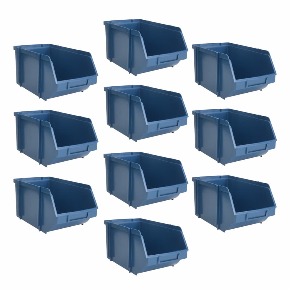 Caixa Bin Industrial Reforçada Nº6 Azul Reforçada