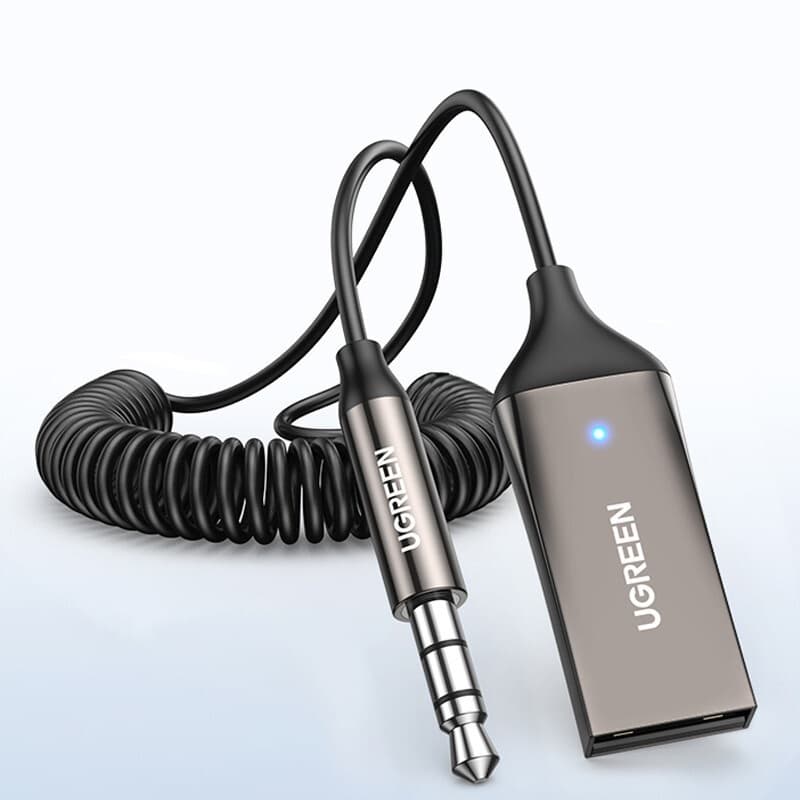 Adaptador Bluetooth para Carro Ugreen 5.3 Som Automotivo Caixa de Som Entrada P2