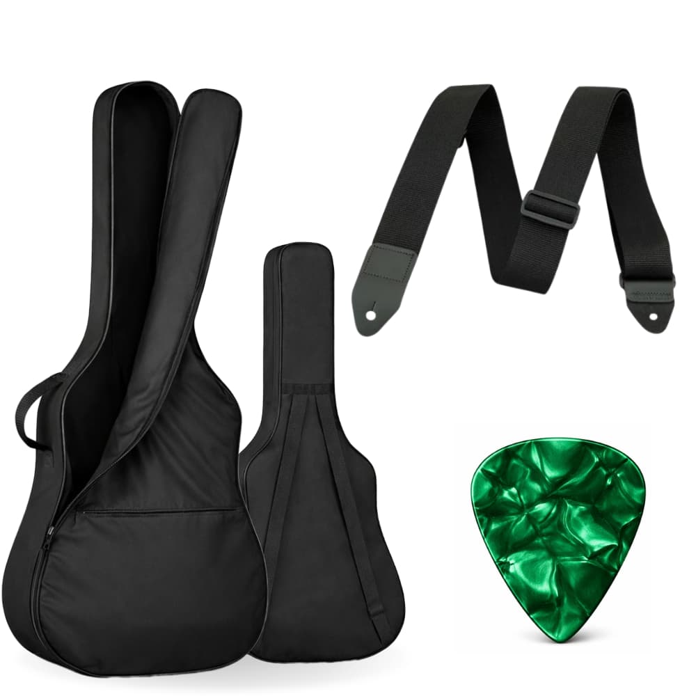 Kit Capa Bag Para Violão + Correia + Palheta