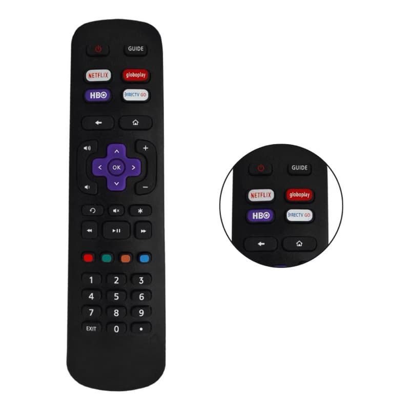 Controle Remoto para Smart TV Roku - Compatível com AOC, Philco, Britânia, SEMP, TCL