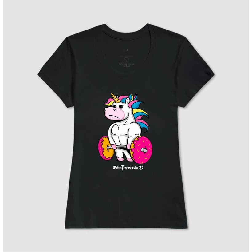 Camiseta Baby Look Crossfit Treino LPO Estampas