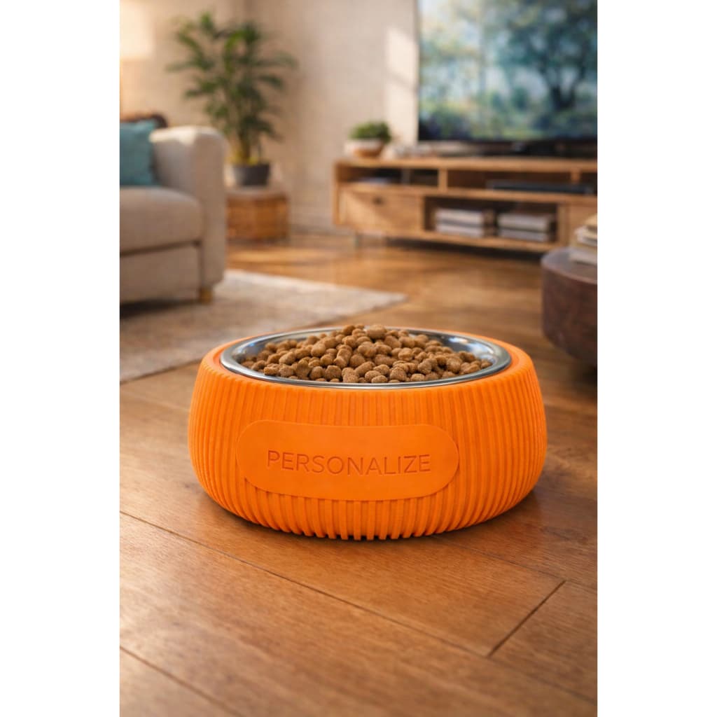 COMEDOURO PERSONALIZADO PET | CACHORRO E GATO | PERSONALIZADO | COMIDA E AGUA | TIGELA INOX ACOMPANHA | VARIAS CORES