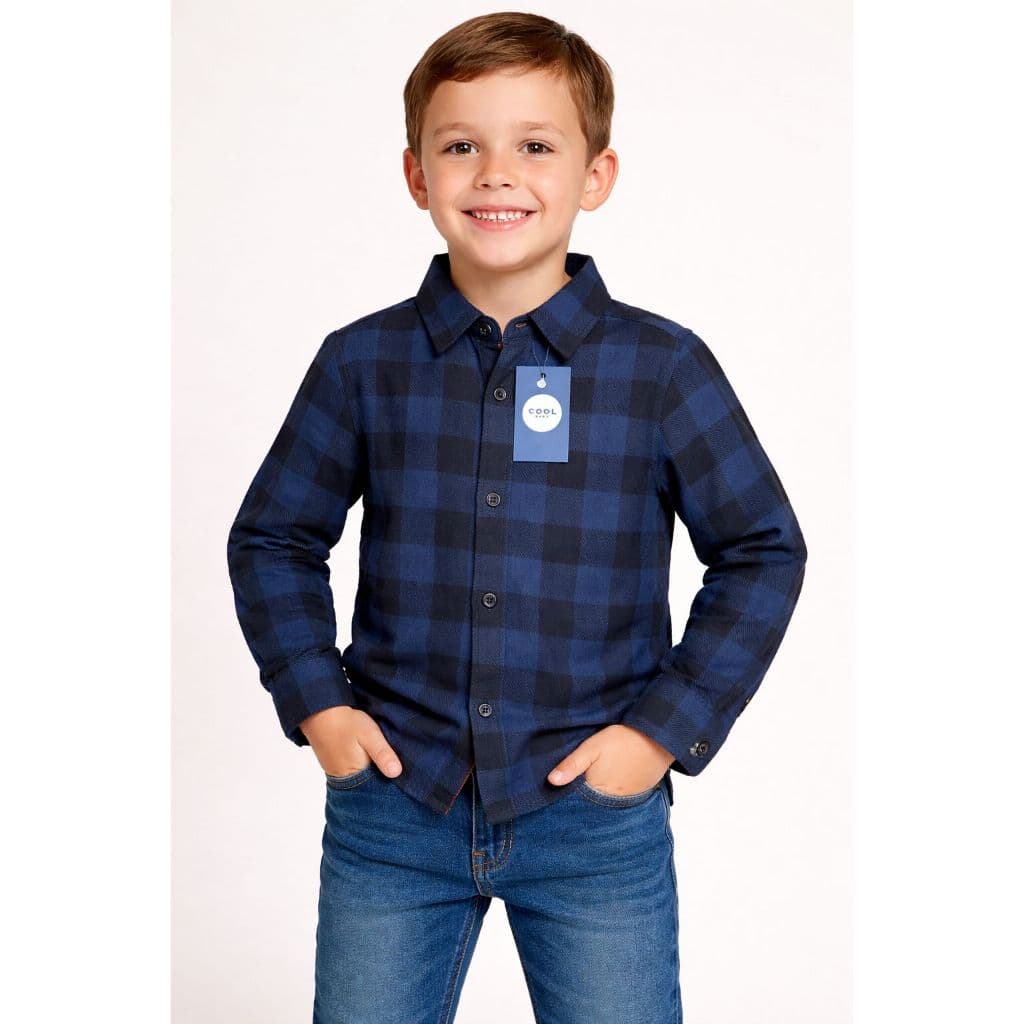 Camisa Xadrez Infantil Juvenil Flanelada Festa Junina Roupas de meninos Xadrez