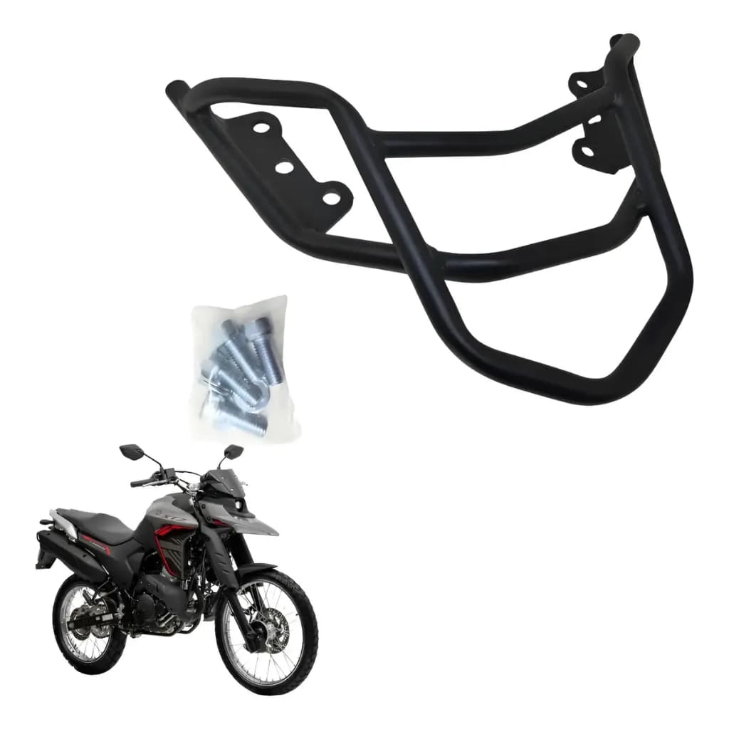 Bagageiro Suporte Rack Bau Yamaha Xtz 250 Lander / lander conect 2019 A 2026 Aço metalx