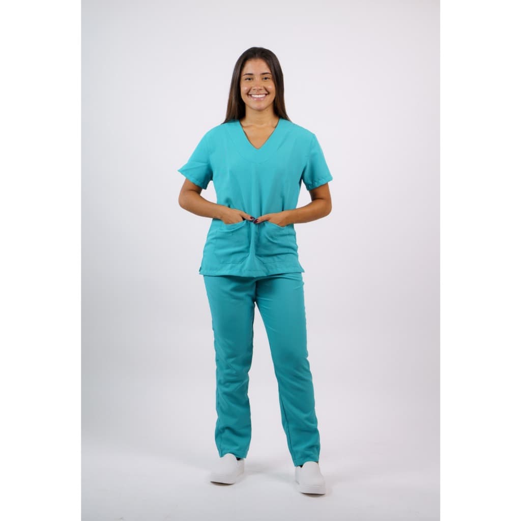 Scrub Hospitalar Pijama Calça e Blusa Feminino em Oxofrd