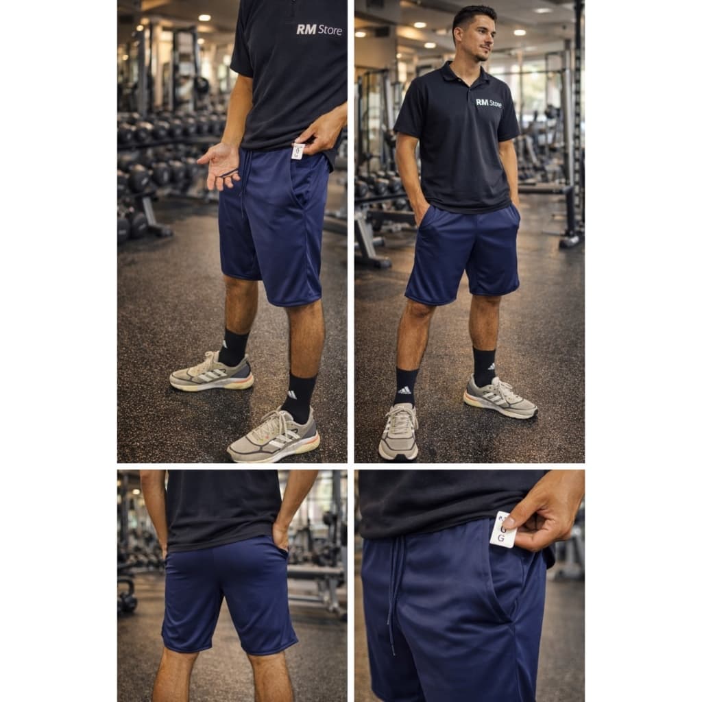 Kit com 3 shot dry fit bermuda homem para treino corrida calçao leve