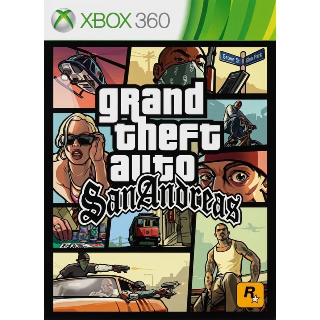 GTA San Andreas Xbox 360 DVD Jogo Completo Mídia Física LT 2.0 LT 3.0 LTU RGH Desbloqueado