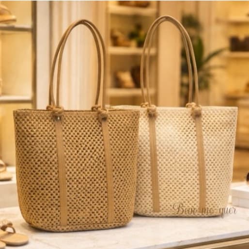 Bolsa De Palha Crochê Grande Chique Estilosa Praia Passeio Shopping Viagens Presente Dia Das Mães