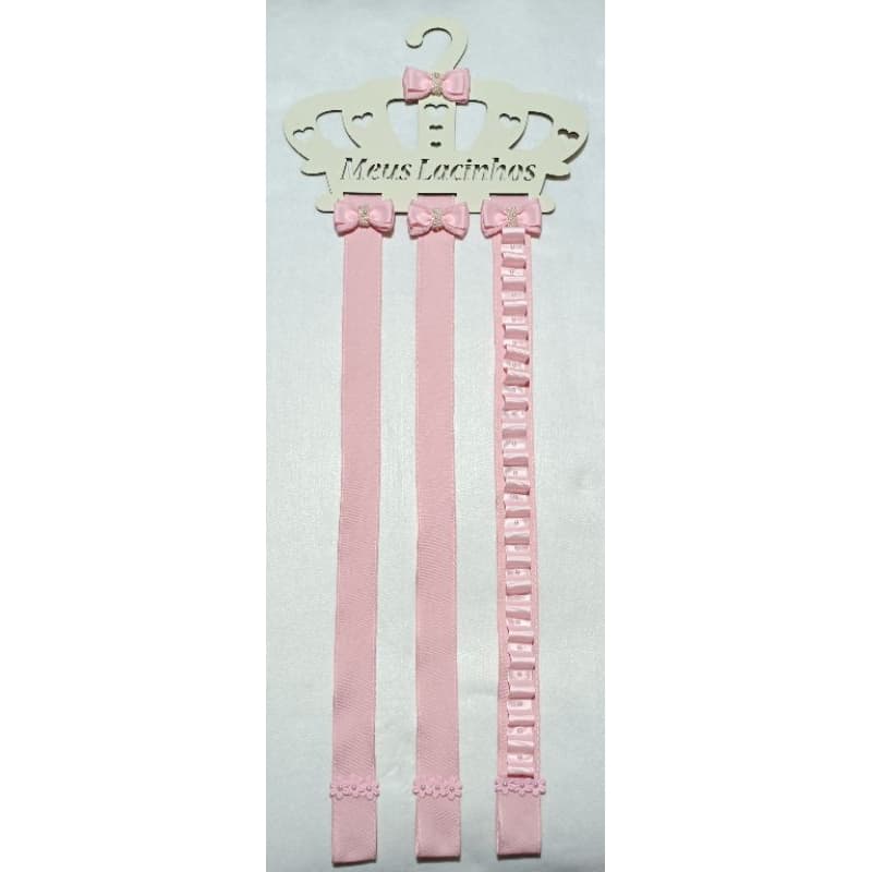 Cabide Porta Laços infantil Descorado com Organizador de Tiara Quarto de bebê Decoração menina enxoval