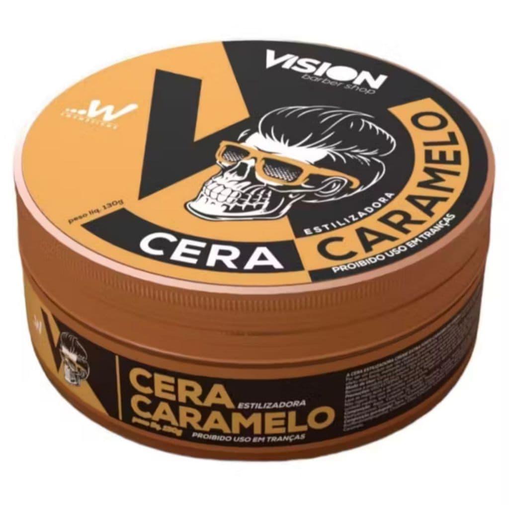 Cera Pomada Modeladora Vision Barber Shop 130g Barba Cabelo Bigode - Unidade