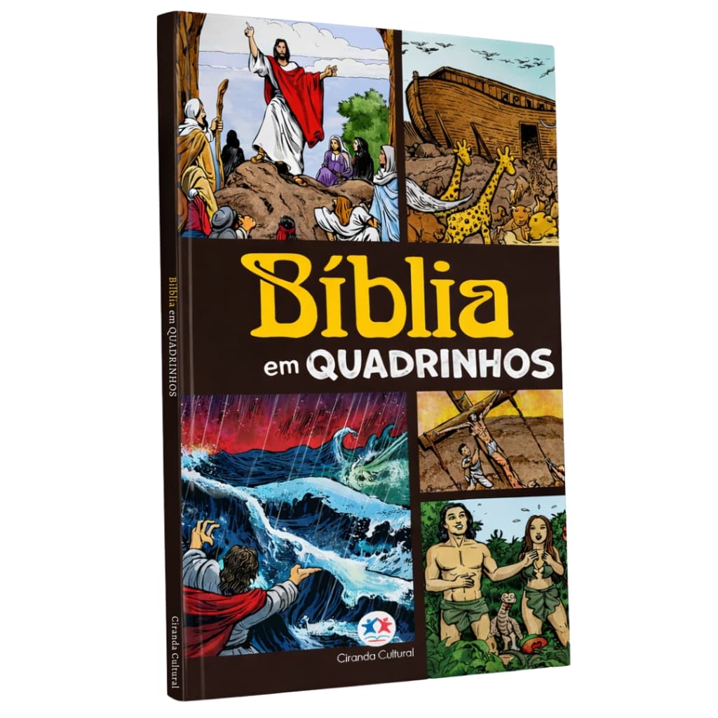 Bíblia em Quadrinhos Infantil Histórias Bíblicas Ilustradas Antigo e Novo Testamento