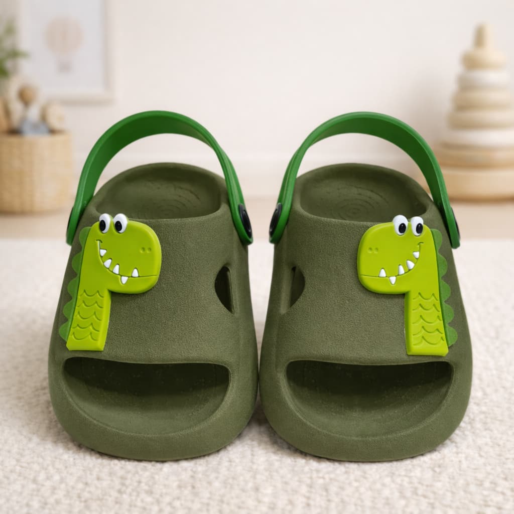 Chinelo Nuvem Infantil Menino Dino Confortável Antiderrapante Cores Tam 21 ao 32