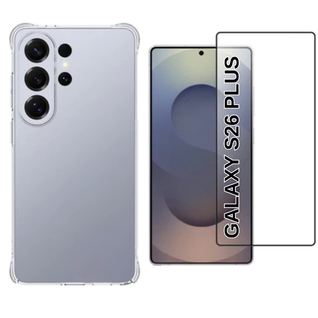 Capa Capinha Anti Impacto + Película 3D para Samsung Galaxy S26 Plus