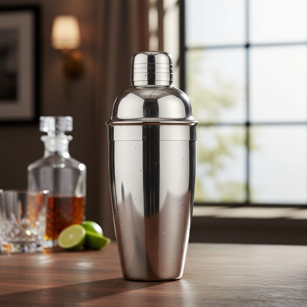 Coqueteleira Inox 500ml Bebida Drink Caipirinha Bar Cor Prata