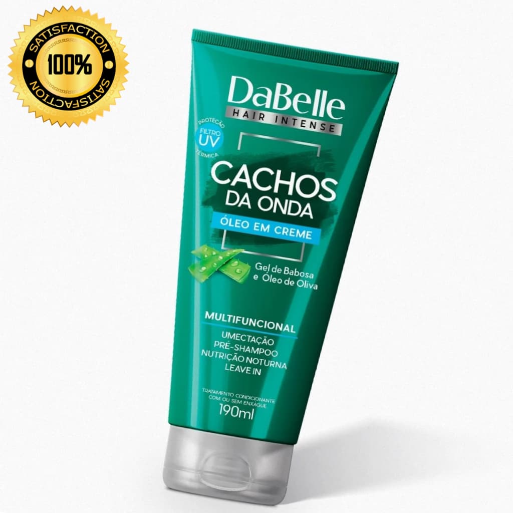 Óleo em Creme Dabelle Cachos da Onda Cabelos Definidos Cacheados