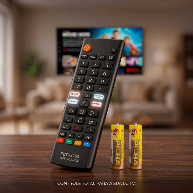 CONTROLE REMOTO SMART LG + PILHA - ENVIO IMEDIATO
