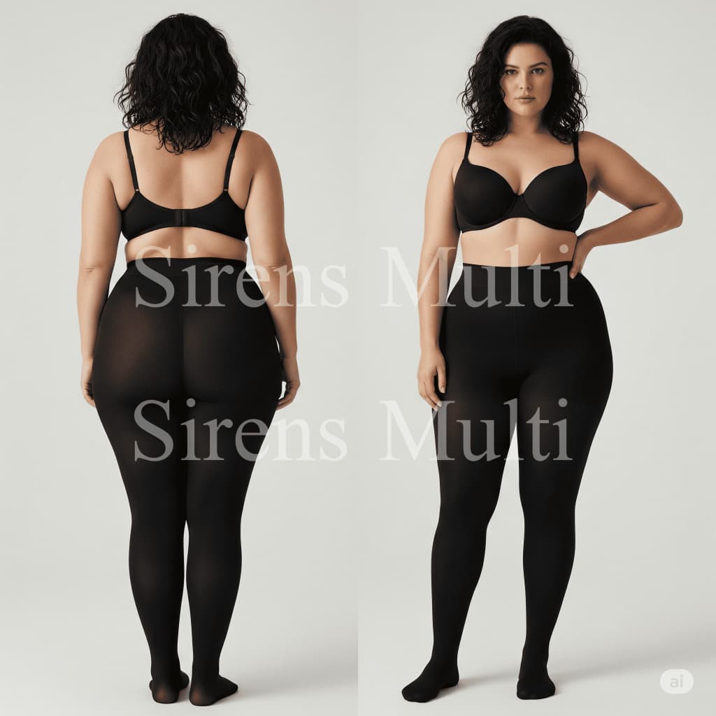 Meia calça Cintura Alta PLUS SIZE Flanelada Forrada Preta Quentinha Inverno Frio  COM  SEM Pé