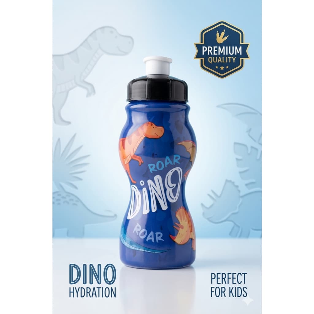 Garrafa Squeeze Infantil 250ml Space Dino