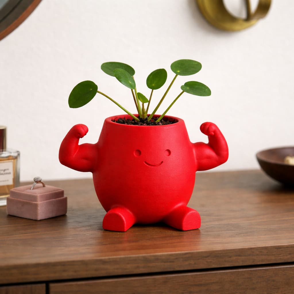 Vasinho Suculenta Fit Decorativo Criativo Para Cactos Mini Plantas Mesa Escritório Sala Presente
