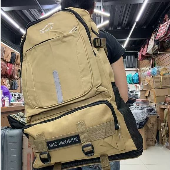 Mochila Camping  Expansíva 80L Reforçada Grande