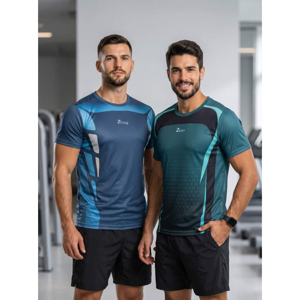 Camisa Camiseta Masculina Dry Fit Para Academia Treino ou Caminhada Zegh Com Proteção Uv