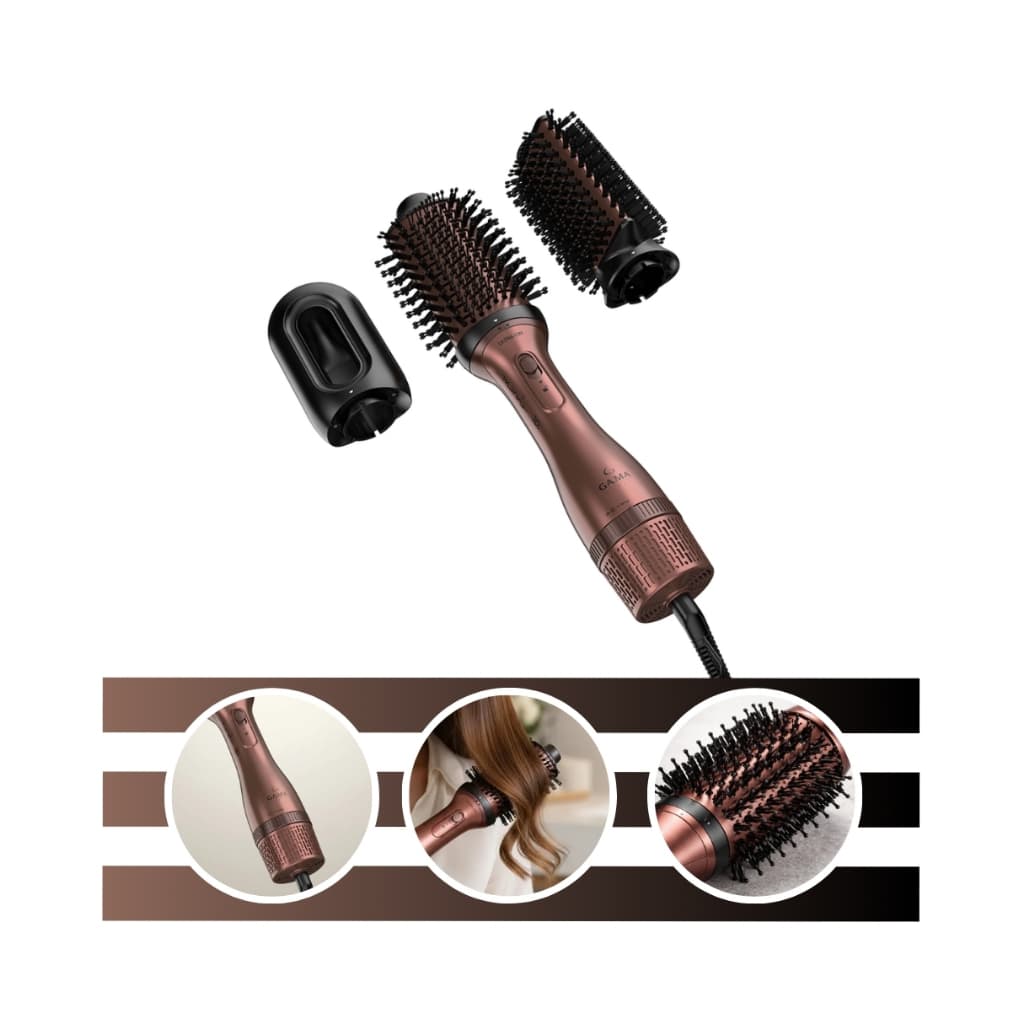 Escova Secadora Multicabeças Marula 1200W 3D Bivolt Terracota Gama Italy