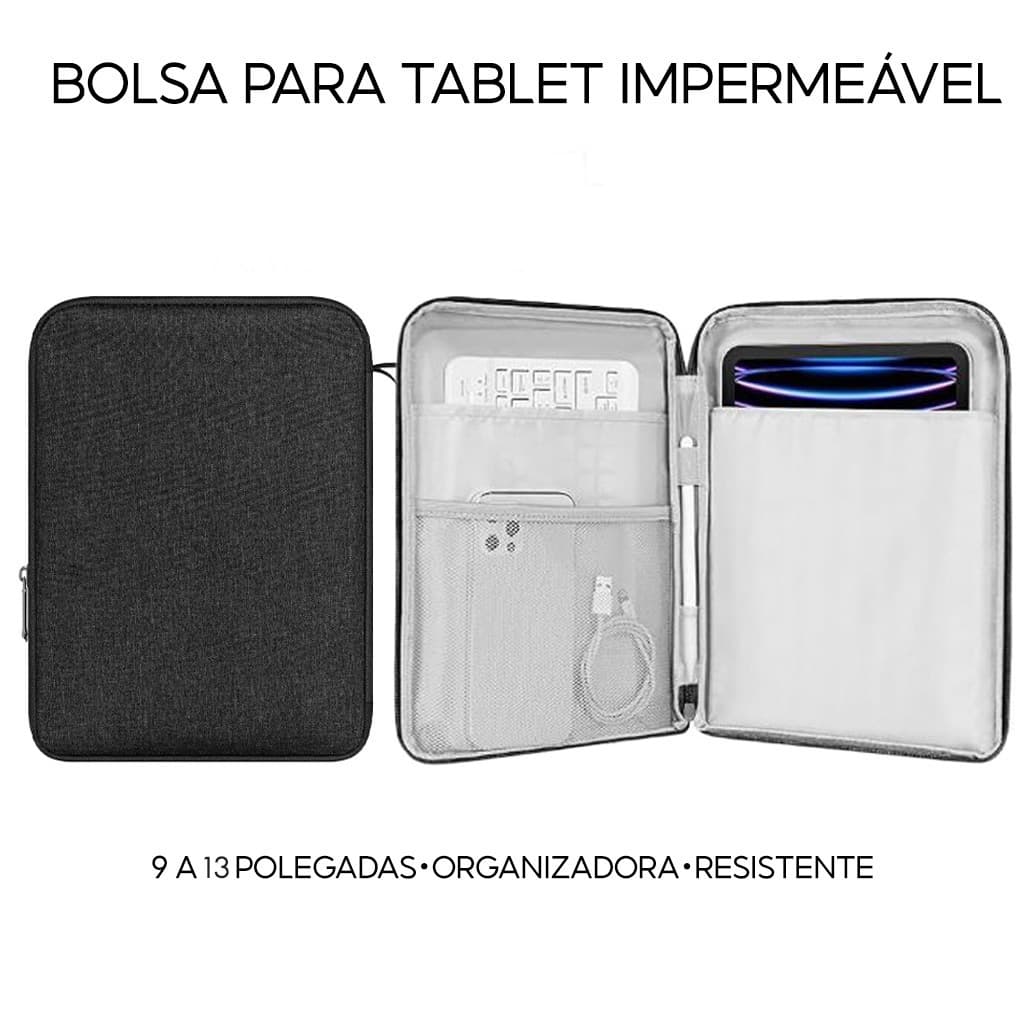 Capa Case para Tablet para iPad Galaxy Xiaomi 11 e 13 Polegadas Portátil com Alça de Mão teclados para tablet