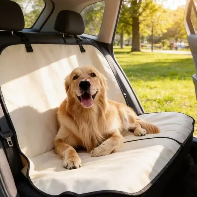 Capa Protetora Impermeável de Bancos Traseiros do Carro para Pets Proteção Cachorros Gatos