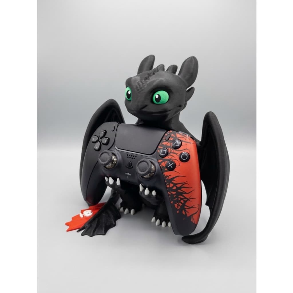 Suporte Controle PS5 Dragão Banguela Fúria da Noite Gamer