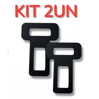 Kit 2 Clip Cinto de Segurança Anti Alarme 🚗 Silenciador Universal Carro | Fivela Lingueta