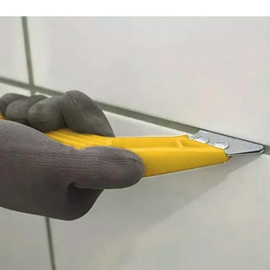 Raspador Removedor de Rejunte Argamassa Profissional Com Lâmina Piso Gesso Espatula