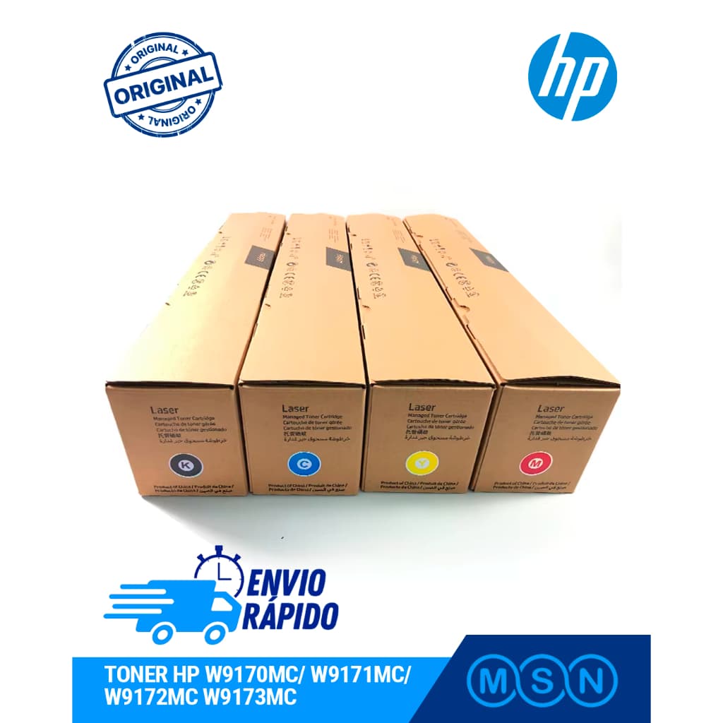 TONER PARA IMPRESSORA HP W9170MC PRETO/ W9171MC CIANO/ W9172MC AMARELO/ W9173MC MAGENTA