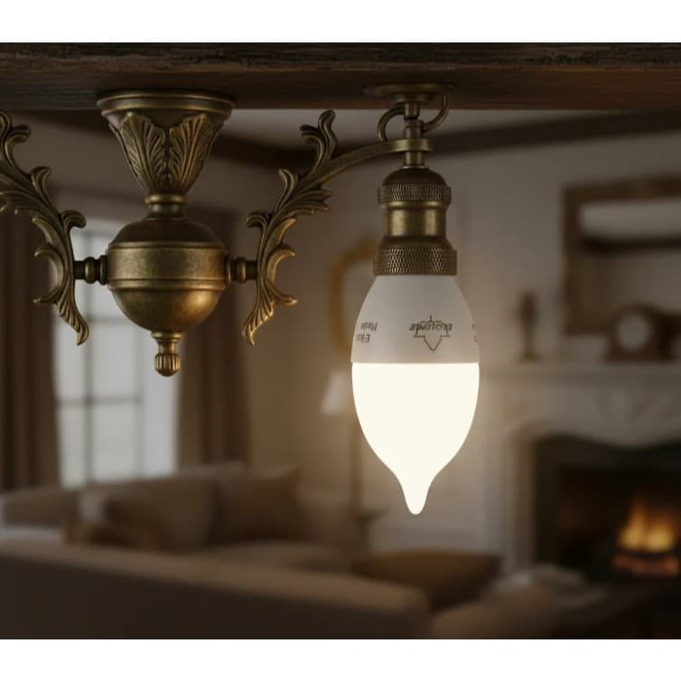 Lâmpada Vela Decorativa CAL37 2W 3000K E14 127V